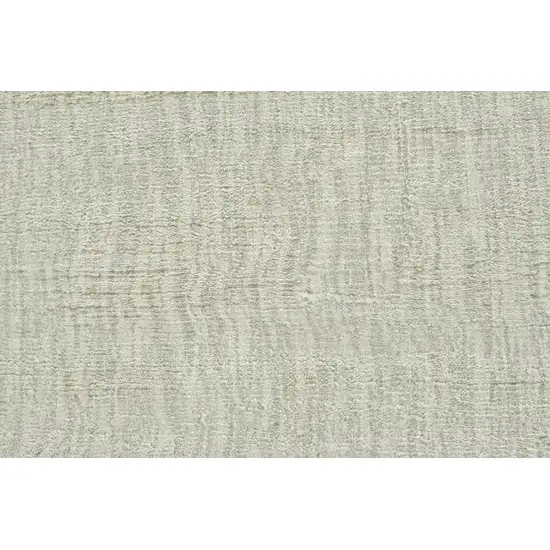Ivory And Silver Chevron Hand Woven Area Rug Photo 4