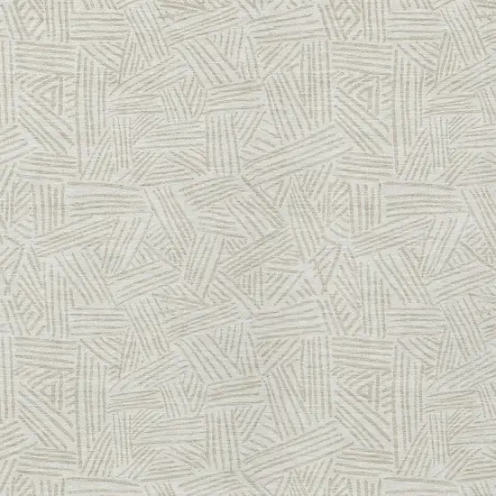 Ivory And Silver Geometric Washable Indoor Outdoor Area Rug Photo 5