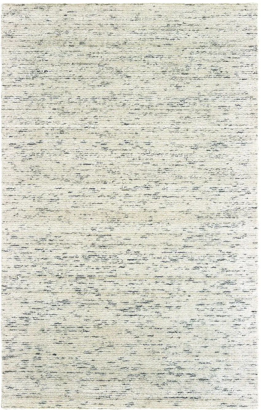 Ivory And Stone Hand Tufted Area Rug Photo 2