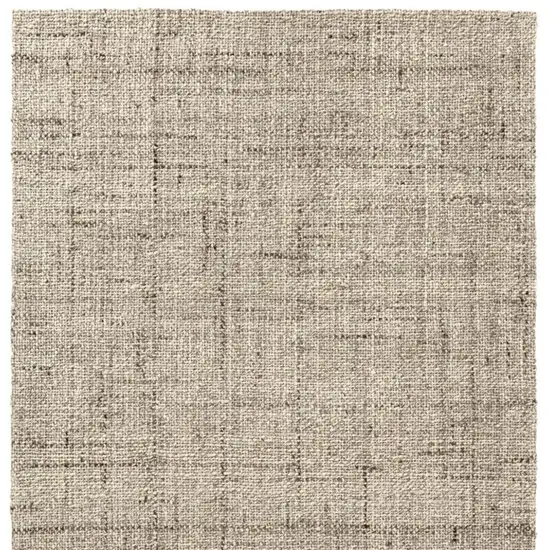 Ivory And Tan Checkered Hand Woven Area Rug Photo 5