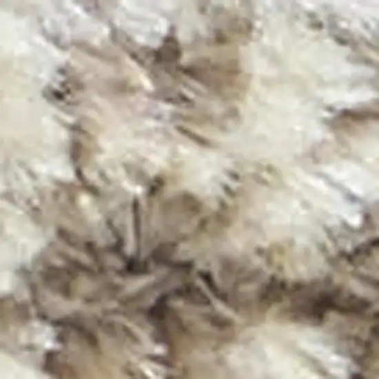 Ivory And Tan Floral Medallion Distressed Area Rug Photo 3