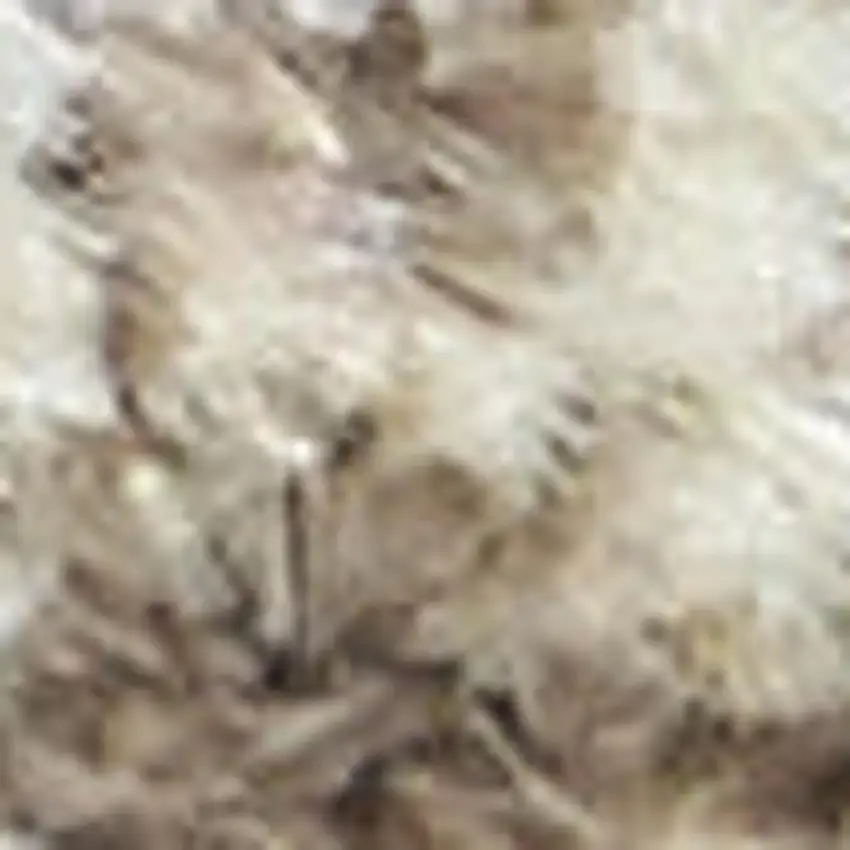 Ivory And Tan Floral Medallion Distressed Area Rug Photo 2