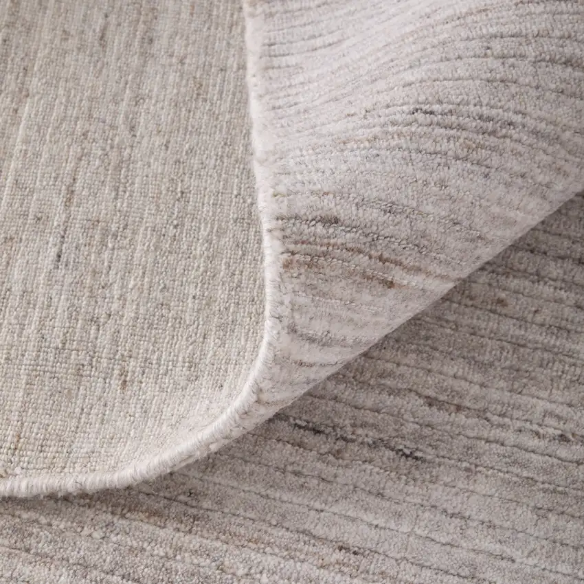 Ivory And Tan Handmade Indoor Outdoor Area Rug Photo 8