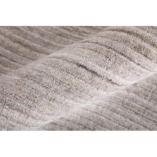 Ivory And Tan Handmade Indoor Outdoor Area Rug Photo 6