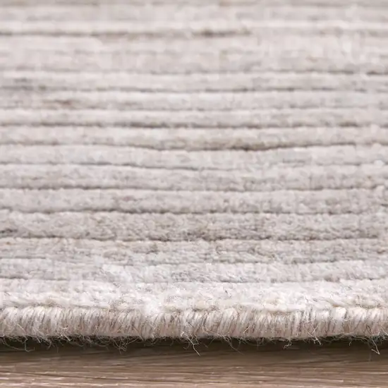 Ivory And Tan Handmade Indoor Outdoor Area Rug Photo 9