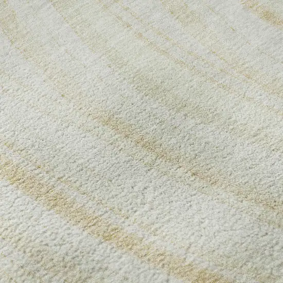 Ivory And Tan Marble Washable Area Rug With UV Protection Photo 9