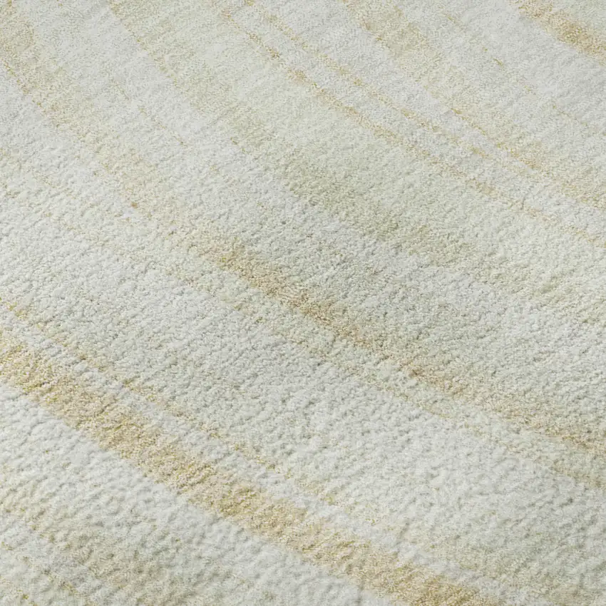 Ivory And Tan Marble Washable Area Rug With UV Protection Photo 9