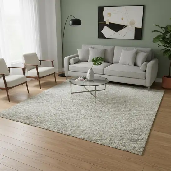 Ivory And Taupe Striped Washable Area Rug With UV Protection Photo 2