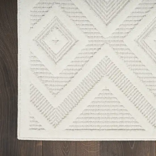 Ivory Indoor Outdoor Area Rug Photo 8