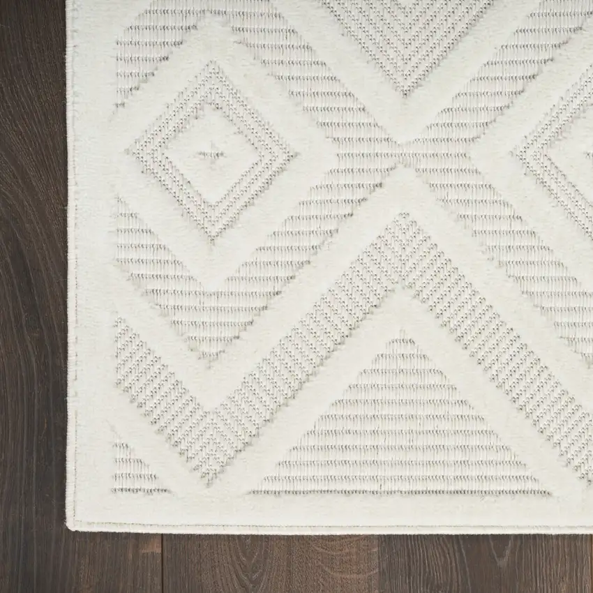 Ivory Indoor Outdoor Area Rug Photo 8