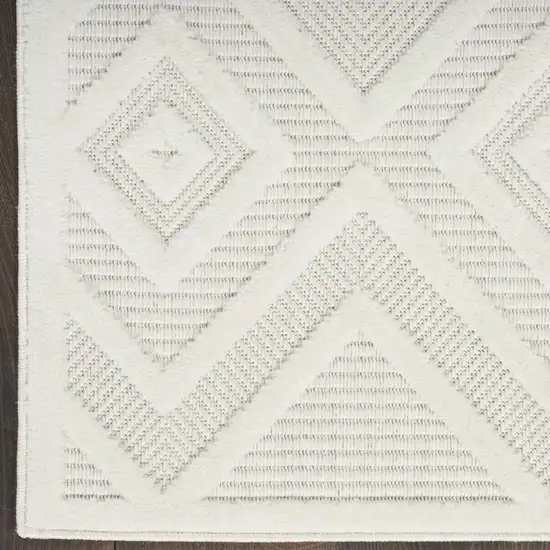 Ivory Indoor Outdoor Area Rug Photo 9
