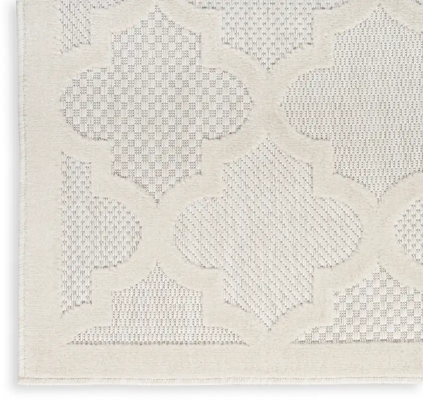 Ivory Indoor Outdoor Area Rug Photo 3