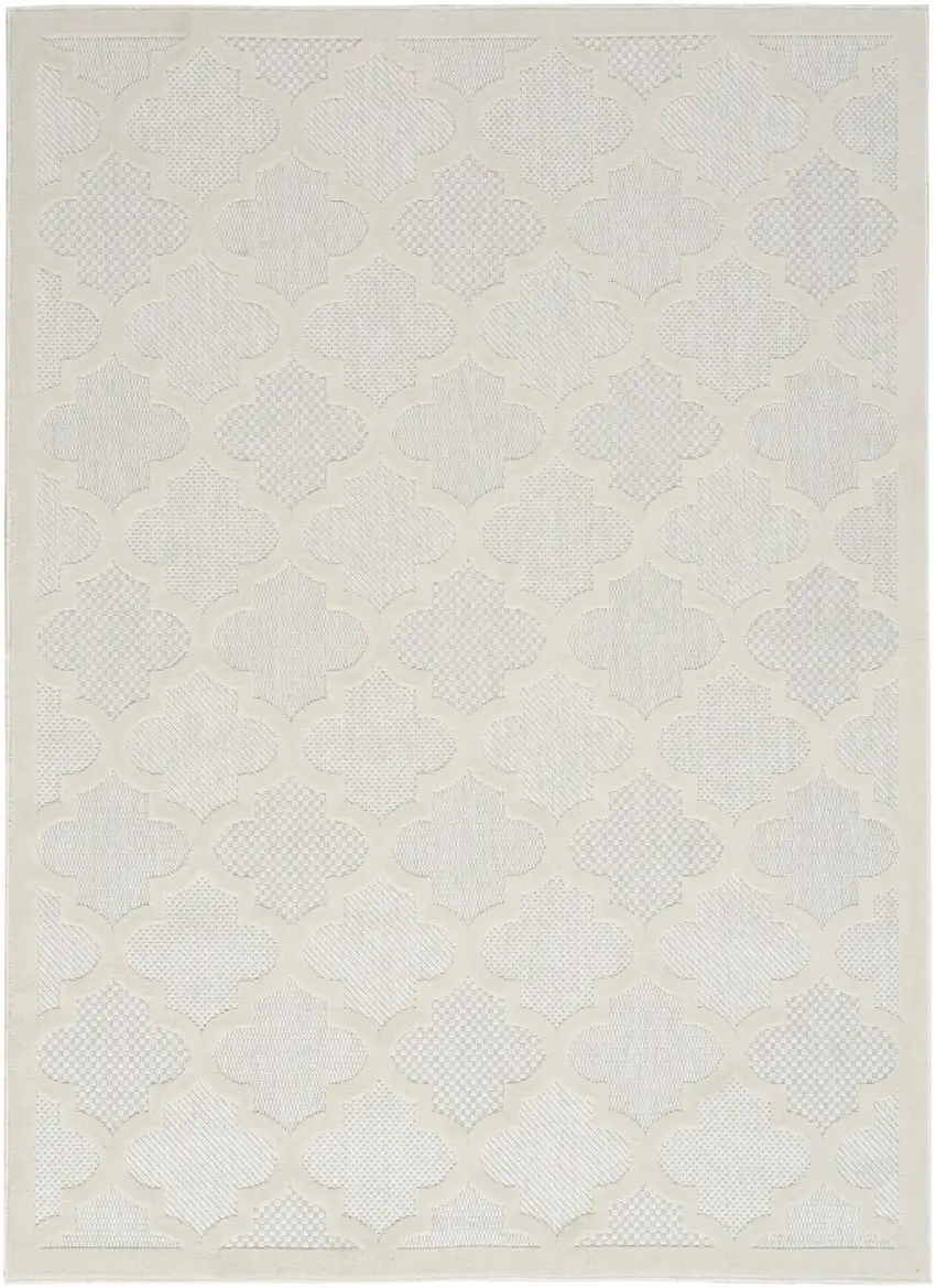 Ivory Indoor Outdoor Area Rug Photo 1