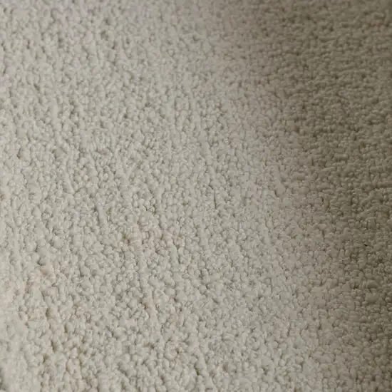 Ivory And White Wool Hand Tufted Area Rug Photo 6