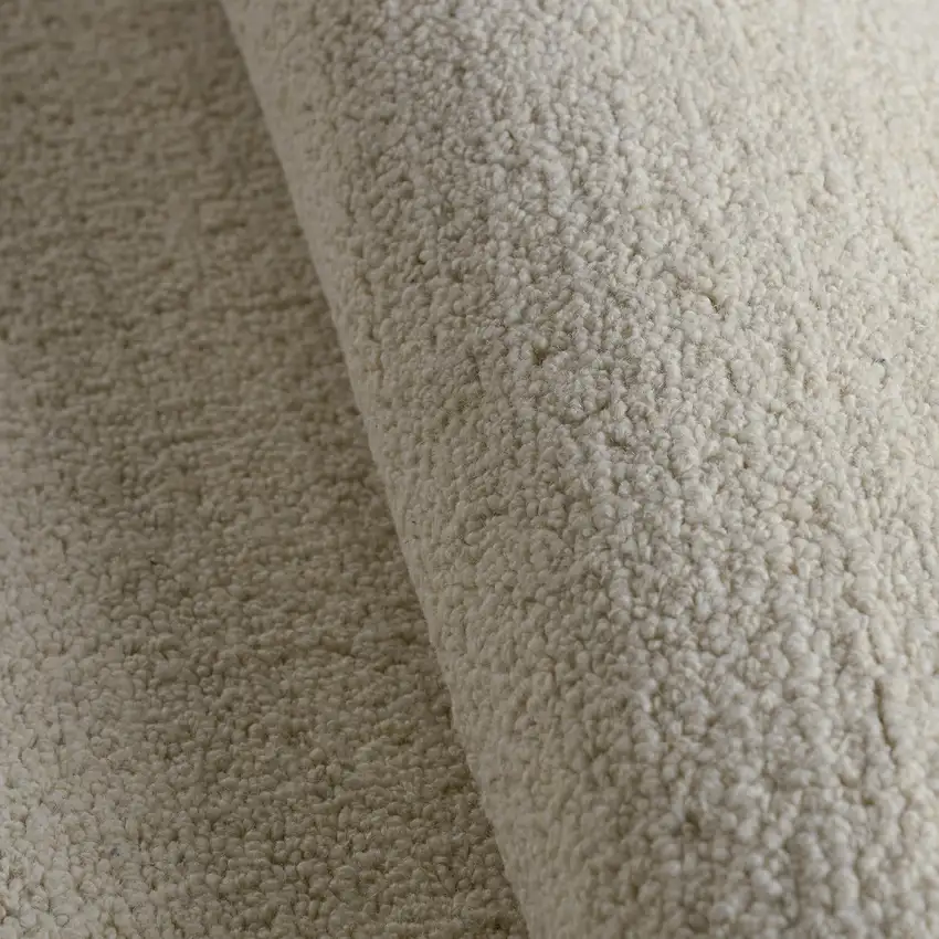 Ivory And White Wool Hand Tufted Area Rug Photo 5