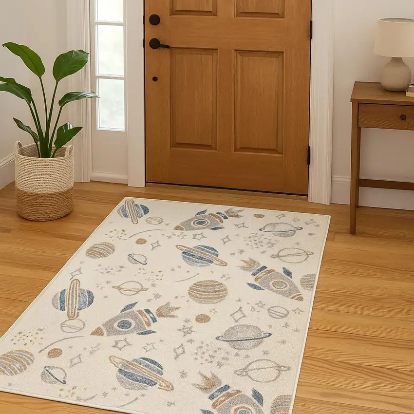Ivory Area Rug Photo 1