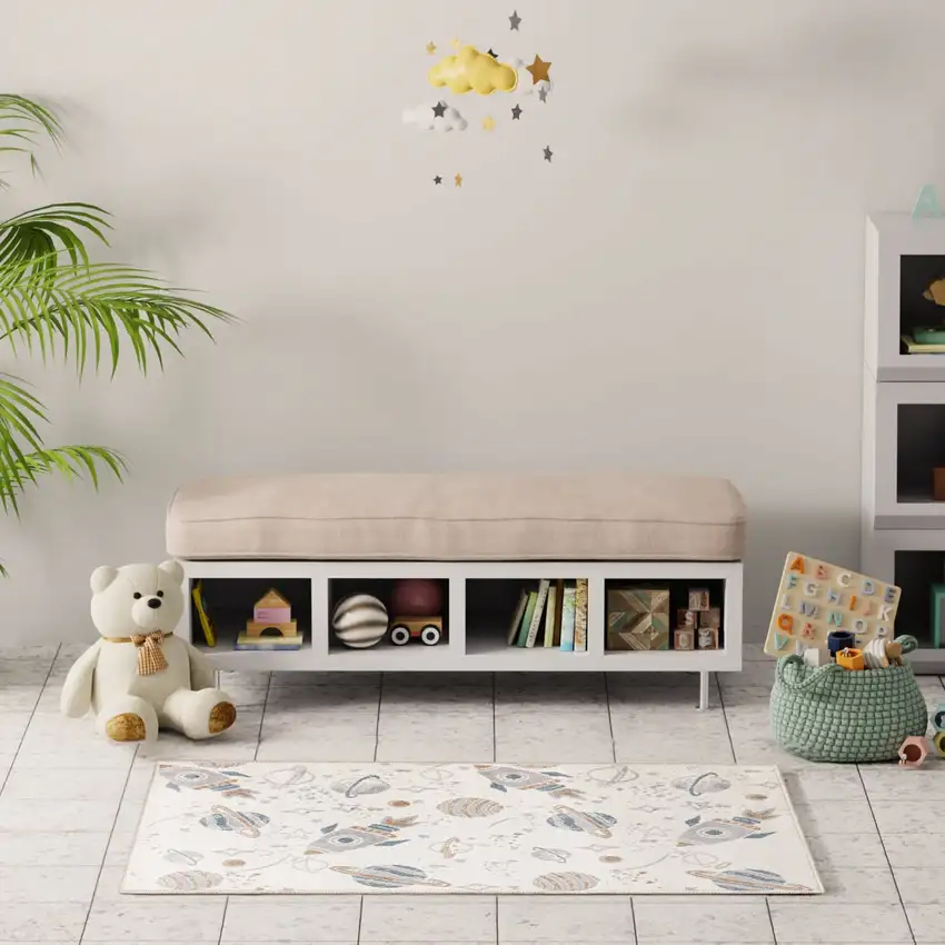 Ivory Area Rug Photo 4