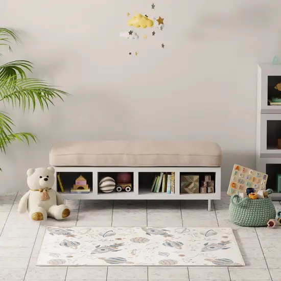 Ivory Area Rug Photo 4