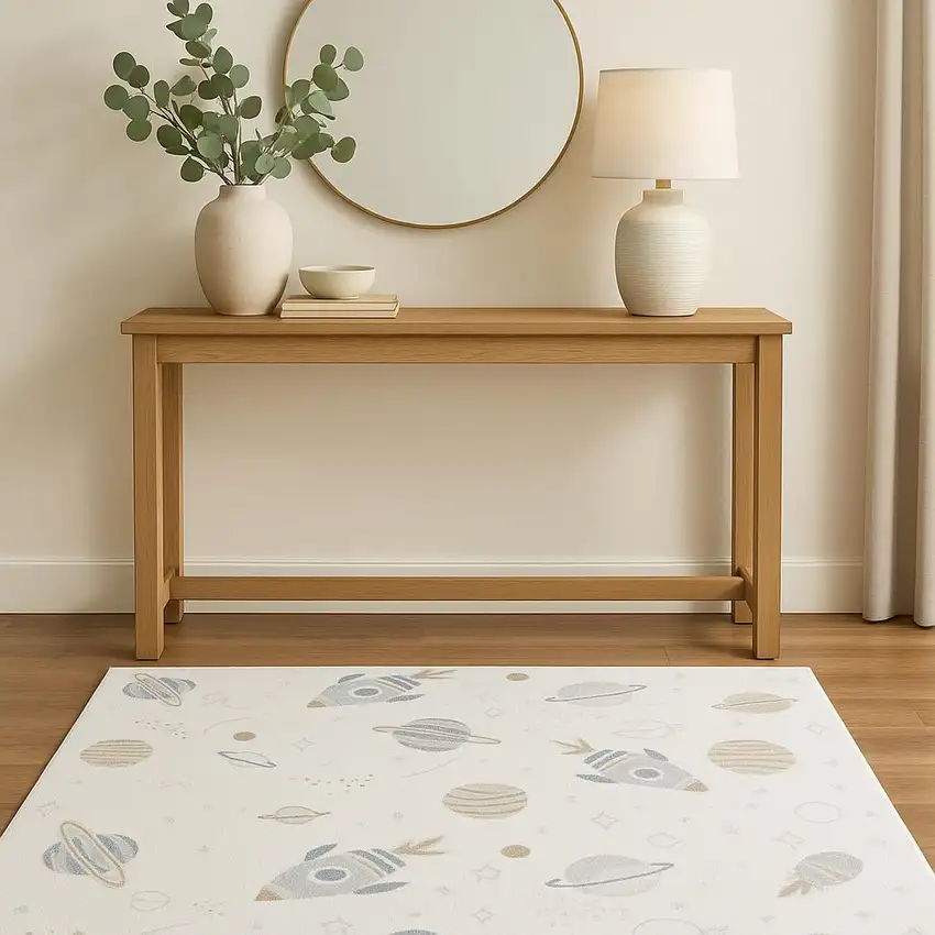 Ivory Area Rug Photo 1