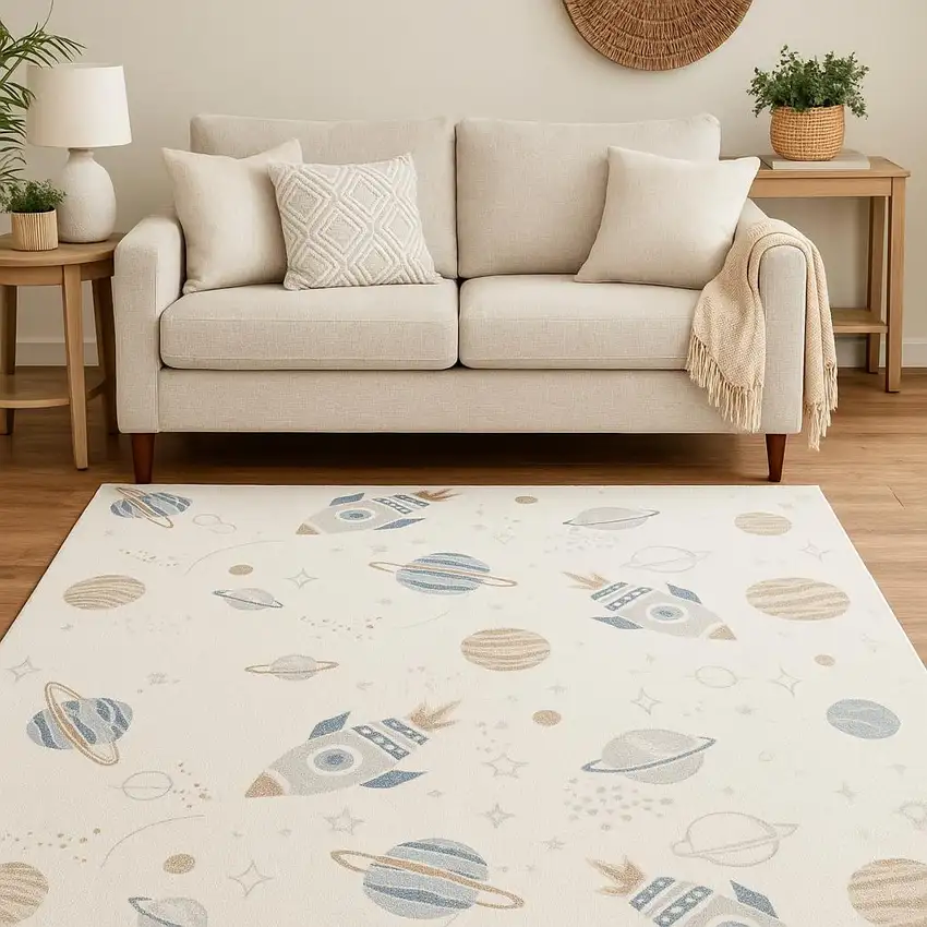 Ivory Area Rug Photo 1