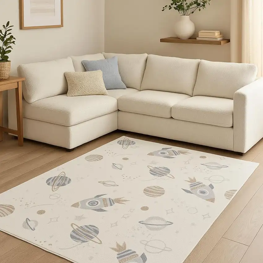 Ivory Area Rug Photo 1