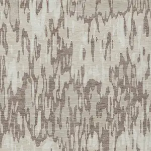 Photo of Ivory Beige And Brown Striped Washable Indoor Outdoor Area Rug