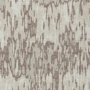 Photo of Ivory Beige And Brown Striped Washable Indoor Outdoor Area Rug