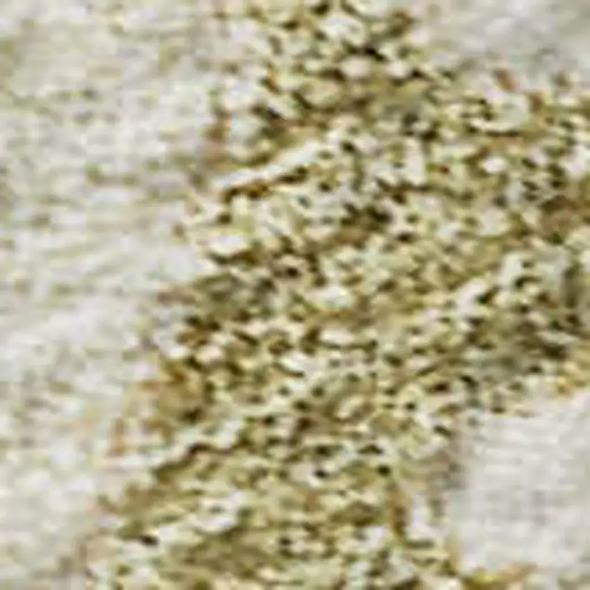 Ivory Beige And Copper Floral Medallion Washable Area Rug With UV Protection Photo 2