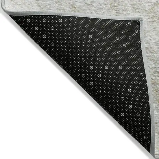 Ivory Beige And Tan Abstract Washable Indoor Outdoor Area Rug Photo 3