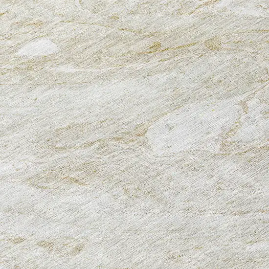 Ivory Beige And Tan Abstract Washable Indoor Outdoor Area Rug Photo 9