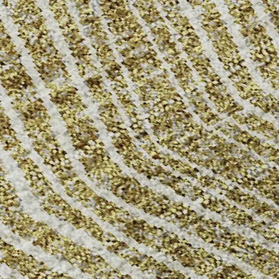 Ivory Beige And Tan Geometric Washable Area Rug With UV Protection Photo 2