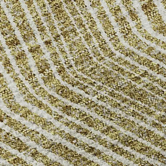 Ivory Beige And Tan Geometric Washable Area Rug With UV Protection Photo 2