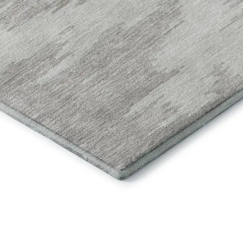 Ivory Beige And Taupe Abstract Washable Area Rug With UV Protection Photo 6