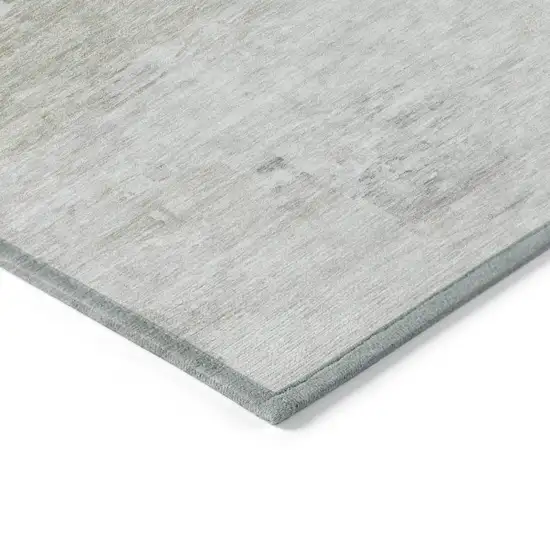 Ivory Beige And Taupe Abstract Washable Indoor Outdoor Area Rug Photo 5