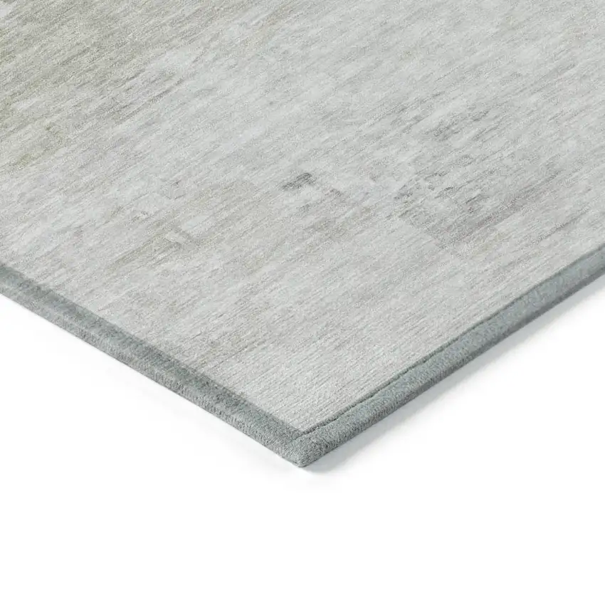 Ivory Beige And Taupe Abstract Washable Indoor Outdoor Area Rug Photo 5
