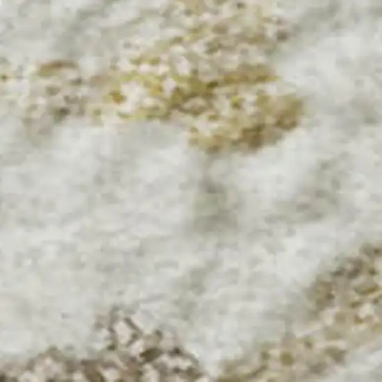 Ivory Beige And Taupe Striped Washable Area Rug With UV Protection Photo 2