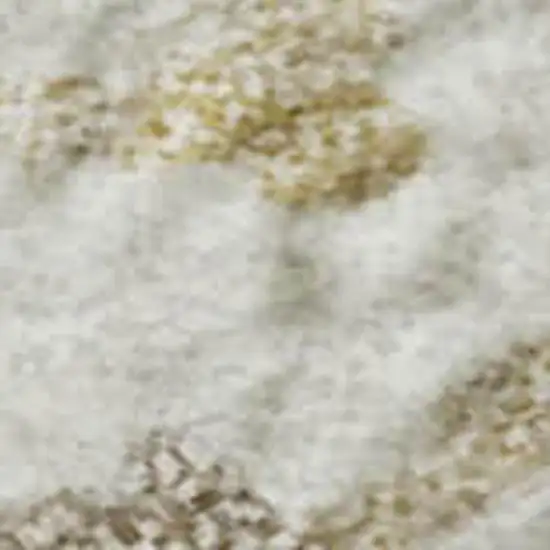 Ivory Beige And Taupe Striped Washable Area Rug With UV Protection Photo 2