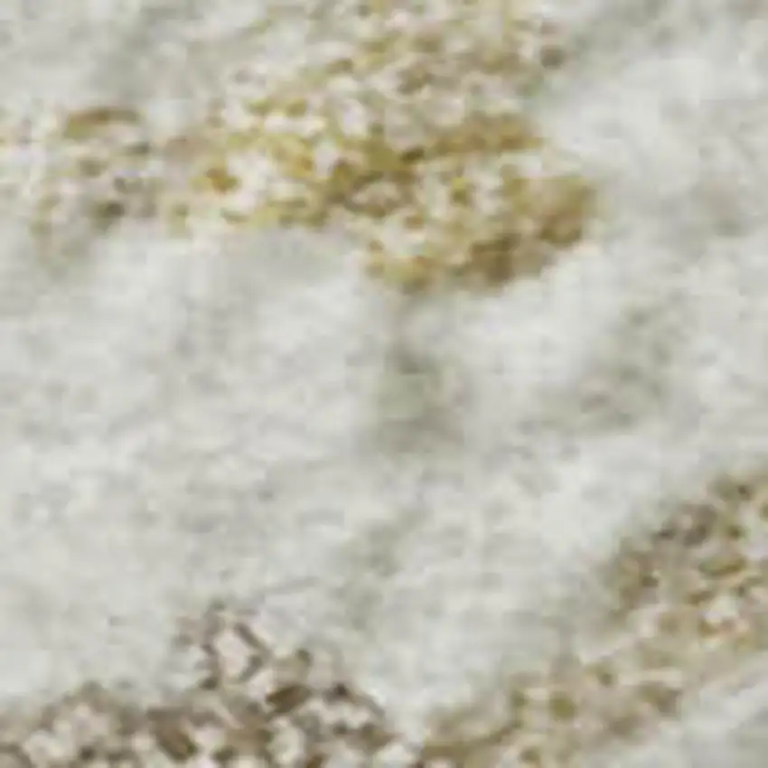 Ivory Beige And Taupe Striped Washable Area Rug With UV Protection Photo 2