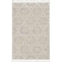 Photo of Ivory Beige Polyester Rug