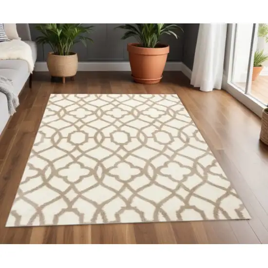 Beige and Ivory Area Rug Photo 2