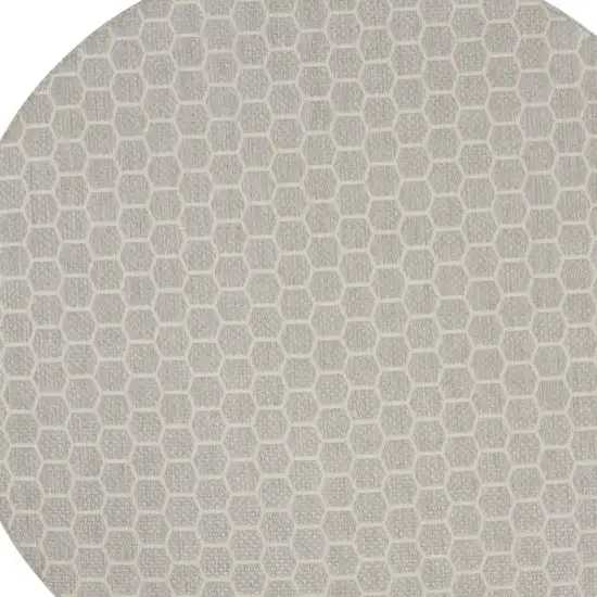 Ivory Beige and Gray Abstract Non Skid Area Rug Photo 6