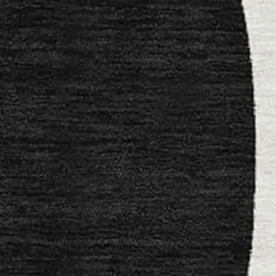 Ivory Black And Beige Geometric Washable Area Rug With UV Protection Photo 2