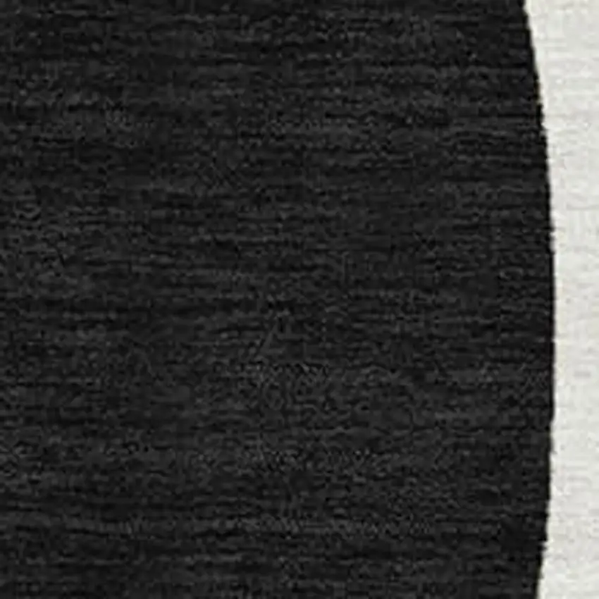 Ivory Black And Beige Geometric Washable Area Rug With UV Protection Photo 2