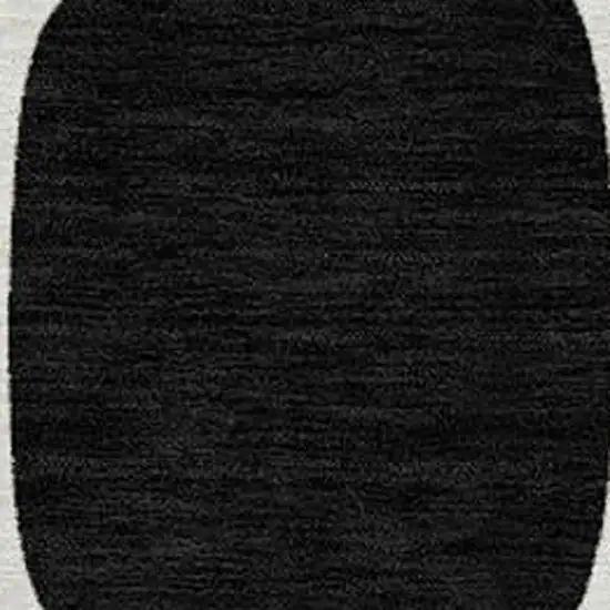 Ivory Black And Beige Geometric Washable Indoor Outdoor Area Rug Photo 4