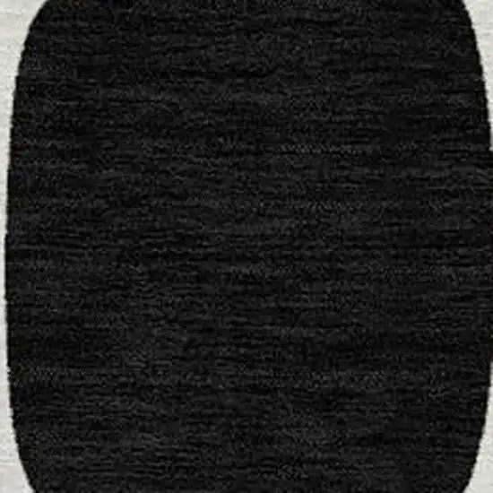 Ivory Black And Beige Geometric Washable Indoor Outdoor Area Rug Photo 3