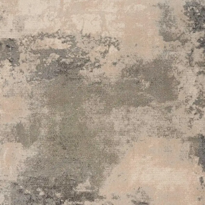 Ivory Black And Gray Abstract Non Skid Area Rug Photo 2