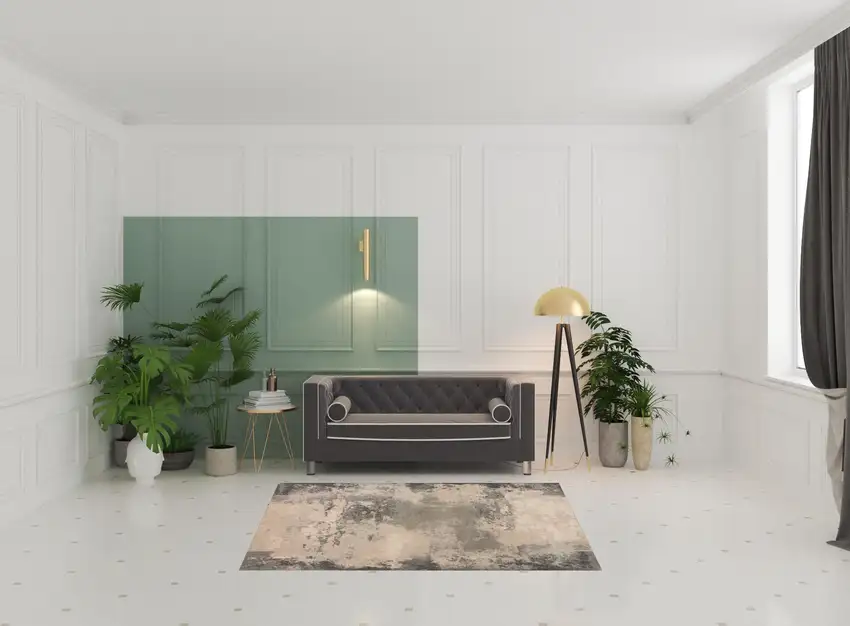 Ivory Black And Gray Abstract Non Skid Area Rug Photo 1