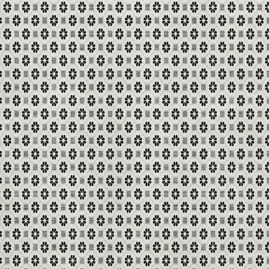 Ivory Black And Gray Geometric Washable Area Rug With UV Protection Photo 4