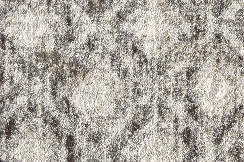 Ivory Black And Taupe Abstract Stain Resistant Area Rug Photo 9