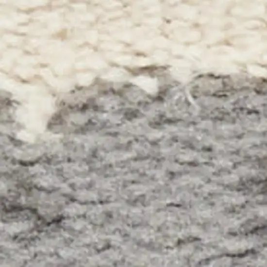 Ivory Black and Gray Abstract Non Skid Area Rug Photo 4